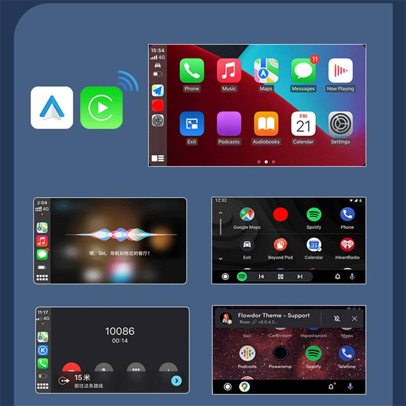 Smart Wireless Carplay Android Auto Adapter Carplay Ai Box Plug&Play Wireless Dongle For Wired Carplay/Andriod Auto Cars