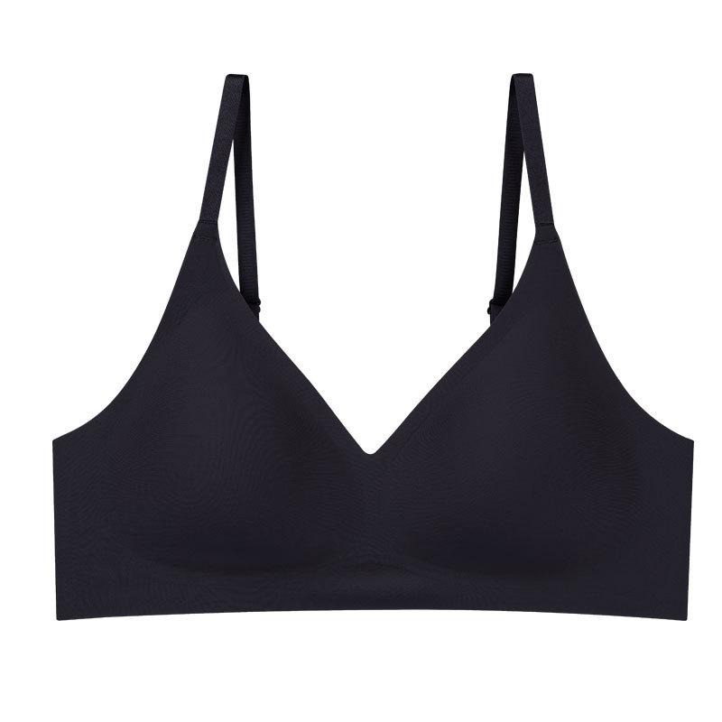 Tangge Seamless Wire-Free Silk Bra: Soft Support, High Elasticity, Thin Micro Gathering