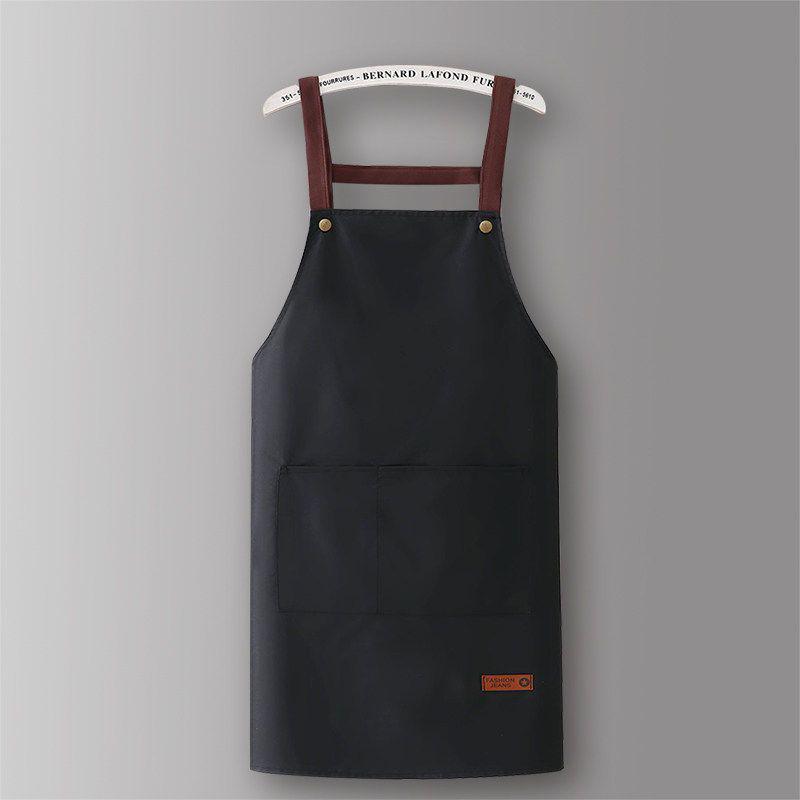 Custom Logo Waterproof Restaurant Apron – Oil-Proof Adult Kitchen and Workwear for Women