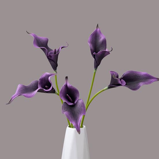 Pcs Artificial Calla Lily Flowers Real Touch Fake Calla Lily with Stem