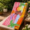 Singer K-Karol G Towel Large Print Quick Dry Microfiber Beach Towel Face Towel Soft Lightweight Gym Camping Spa