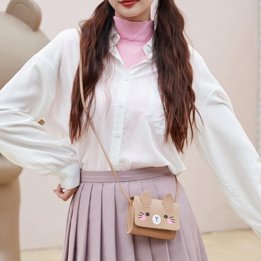 Portable Easter Rabbit Crossbody Bag Adorable Kids Coin Purse Children's Mini Handbags  Dress-Up