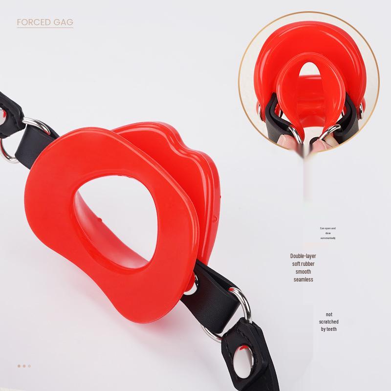 Adult Silicone Gag Ring for Female Slave Oral Training and SM Play