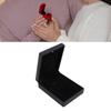 Luxury LED Pendant Necklace Gift Box Jewelry Display   Interior Light Up Necklace Box for Proposal Engagement Wedding