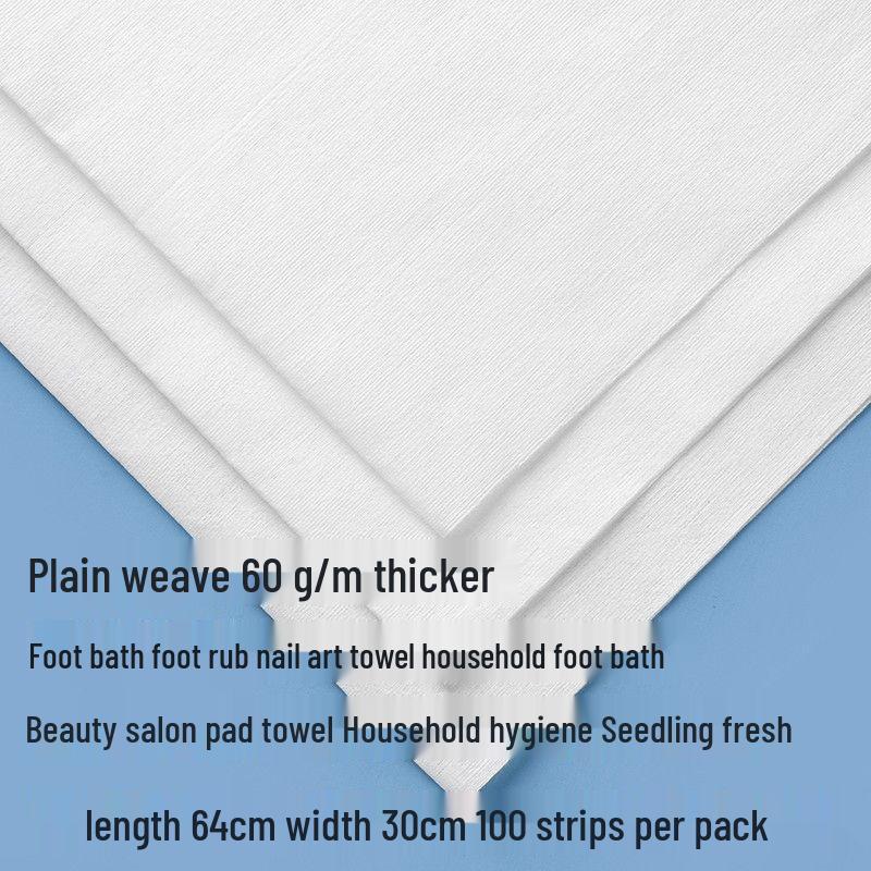 Large Thickened Disposable Beauty Towel for Hairdressing, Face Washing, Foot Care, Massage, Manicure, and Bathing.