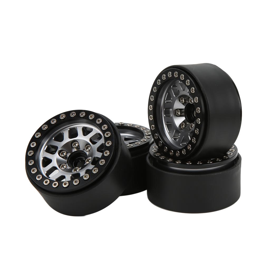 4pcsCelsiusset 1.9in Aluminum Alloy Beadlock Wheel Rims for   SCX10 90046 RC Crawler Car Parts