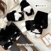 Cute Milk Cat Plush Autumn and Winter Cold Resistant Warm Gloves Scarf Kitten Knee Pads