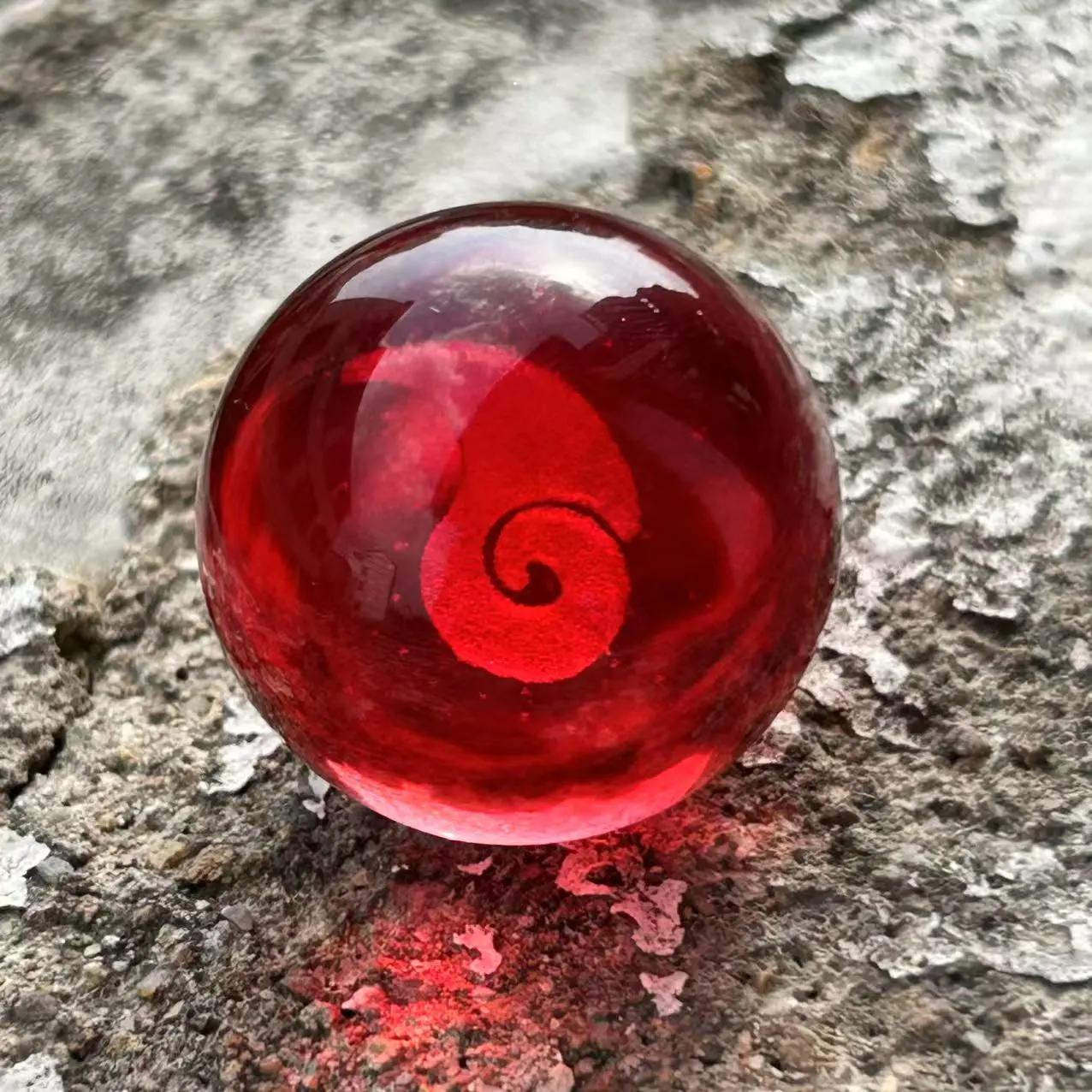 

Настольные украшения Домашние украшения Мини Магические сферы Жемчужины духа Хрустальные стеклянные шары 1pc красный