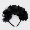 Skull Gothic Lace Party Headband Halloween Black Rose Hair Accessories Day Of The Dead Hair Clip