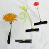 1Pair Simulation Bean Sprout Hair Clip Mushroom Cartoon Duckbill Clips Flower Plant Hairpins  Daily