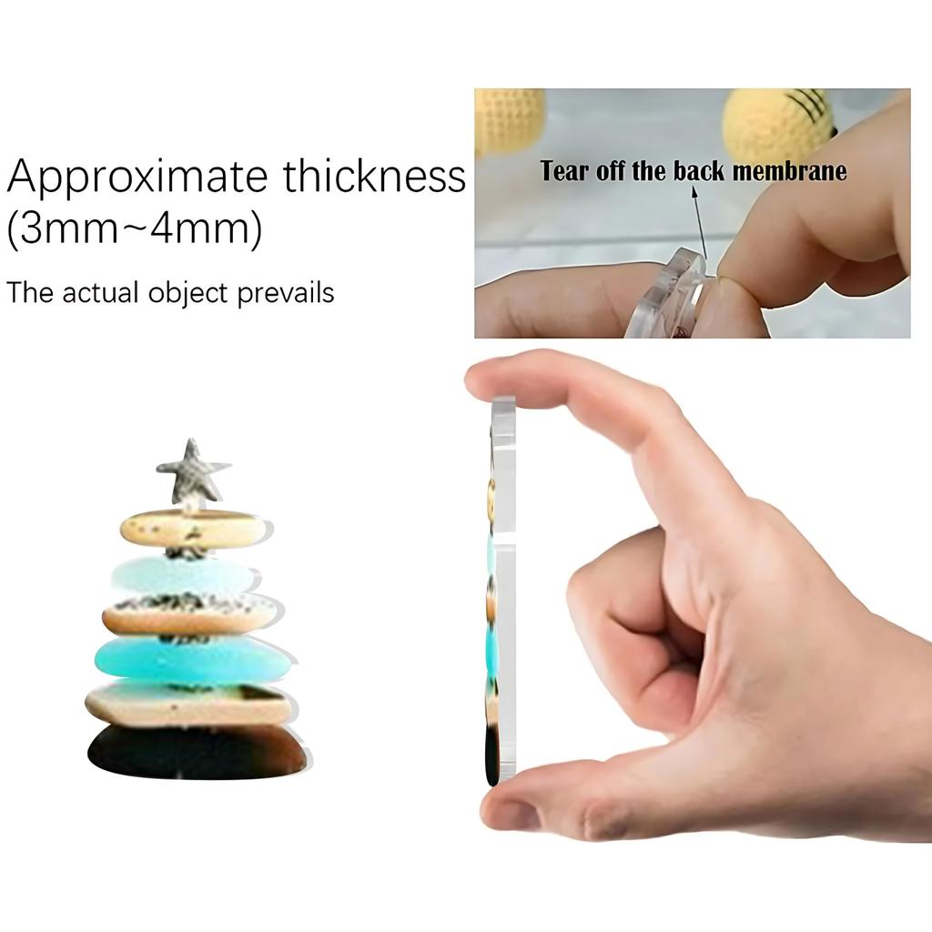 2D Flat Acrylic Mystery Box 24pcs Pendant With Airplane Box Funny Christmas Countdown Calendar