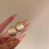 High-End European & American Metal Water Drop Ear Clips - No Piercing, Cool Autumn/Winter Style