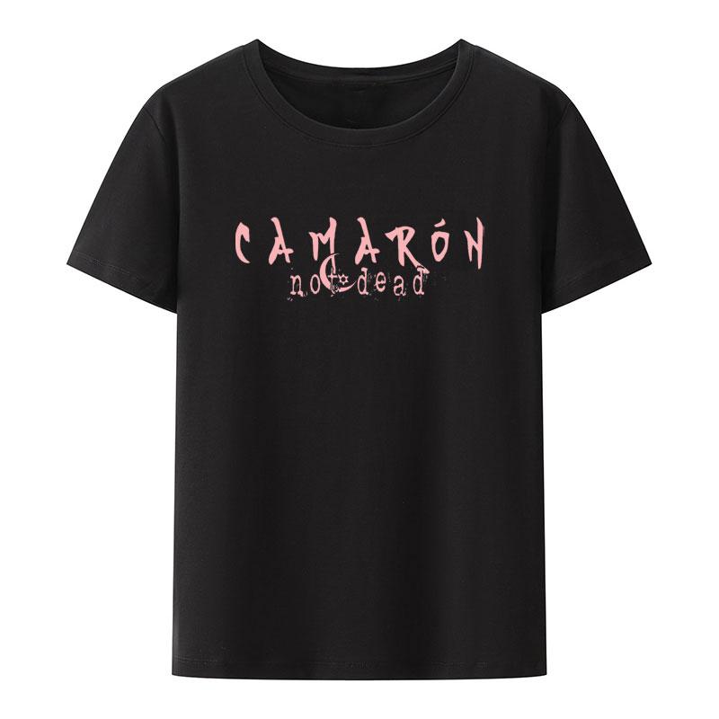 Camiseta Clásica Estampada Camarón De La Isla Retro Hombre Mujer Manga Corta Suelta Transpirable Camisetas Estilo Humor Moda Casual Tops
