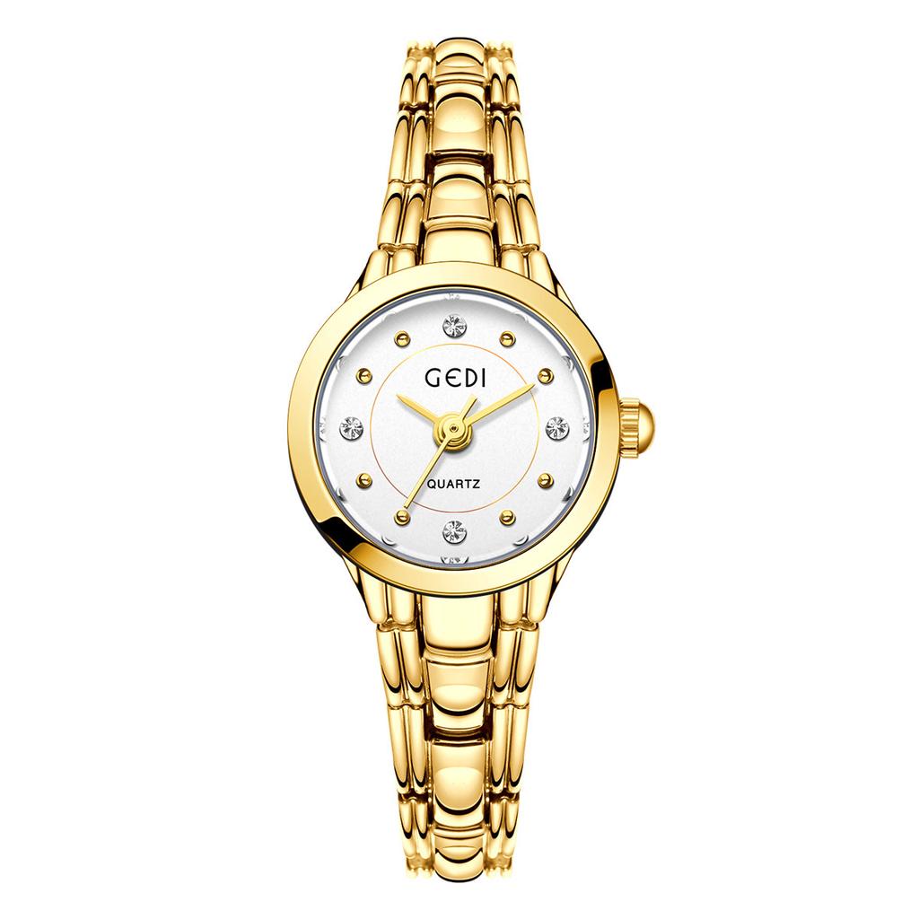 Niche Light Luxury Small Exquisite Alloy Bracelet Watch High-End Sense Diamond-Encrusted Women'S Waterproof Quartz Watch