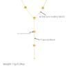 DIEYURO 316L Stainless Steel Exquisite Starfish Tassel Chain Pendant Necklace For Women New Fashion Star Neck Chain Jewelry Gift