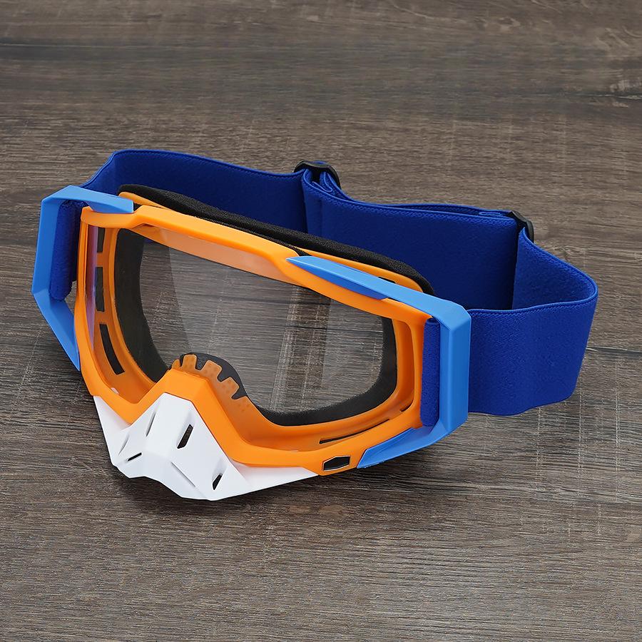 2 Pcs Dirt Bike Goggles, Motorcycle ATV Goggles Riding Goggles Ski Goggles Windproof Glasses Racing Motocross Goggles