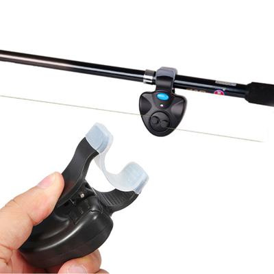 MUQZI Sportzubehör, elektronischer Fischbiss-Tonalarm, LED-Lichtalarm, Glocke, Angelruten-Clip