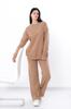 Women’s Cozy Sweatshirt & Wide-Leg Pants Set – Relaxed Fit & Tailored Details, Winter, 3399-140 HC