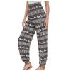 Women's Casual Flare Pants with Striped Digital Print – Trendy Boho Style