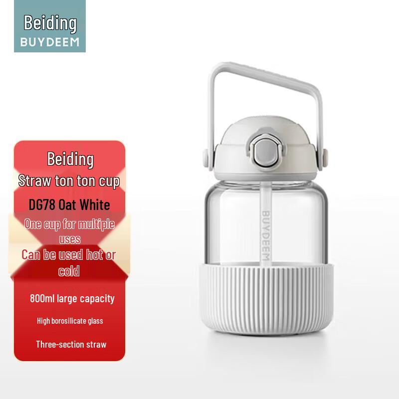 Beiding DG78 Large Capacity Glass Straw Water Bottle