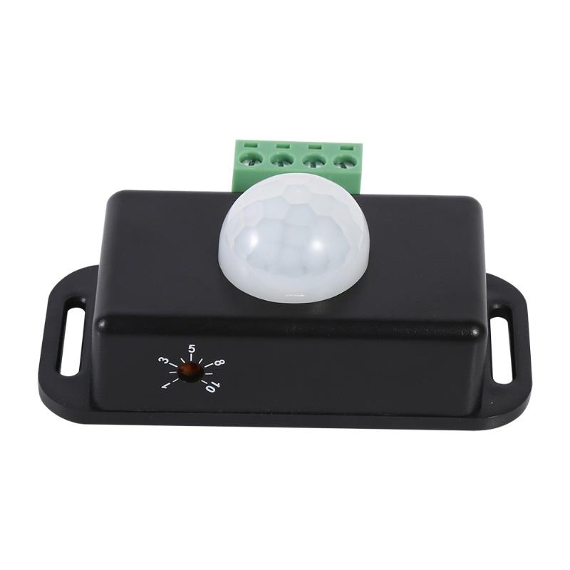 DC 12V/24V Body Security Infrared PIR Motion Sensor Detector Switch For LED Light Strip