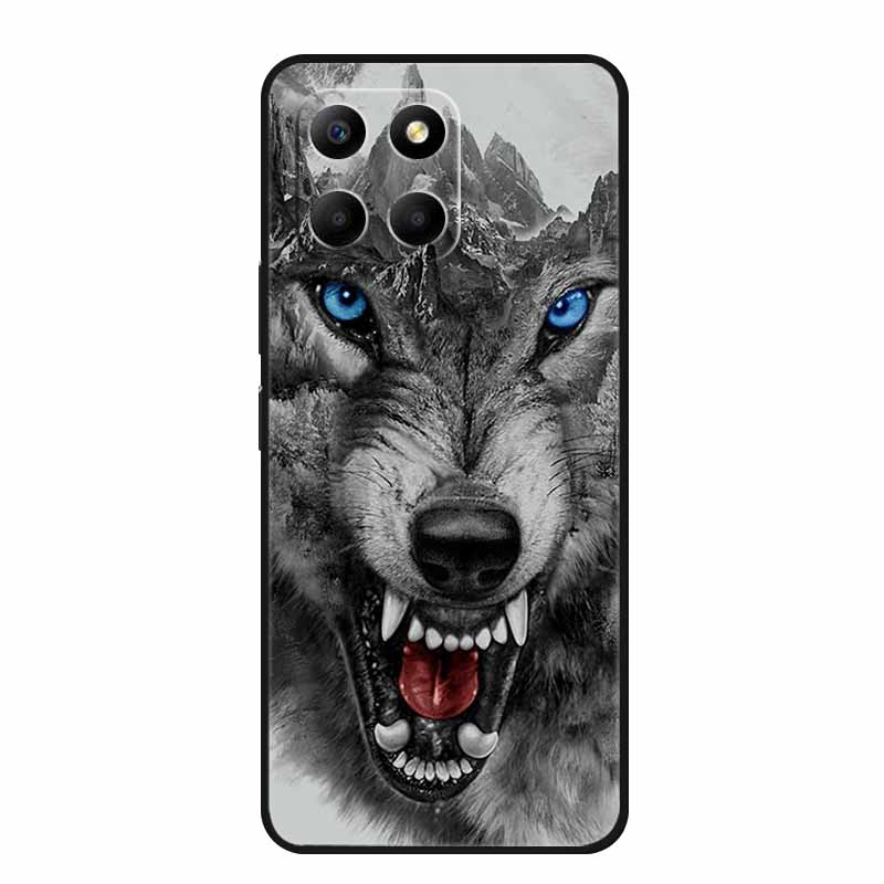 For Honor 400 Smart Case Phone Cover Lion Wolf Black Silicone TPU Soft Back Cover Cases For Honor 400 Smart Case Coque Fundas
