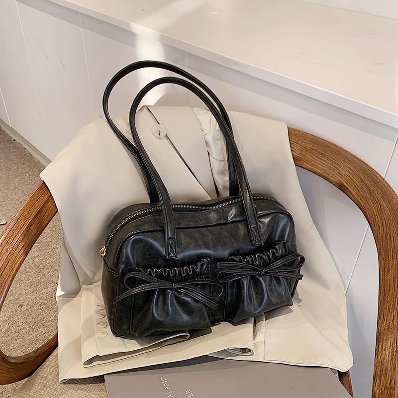 Stylish Commuter Large Capacity Bag Female College Student Class Shoulder Bag Casual Tote Bag