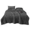 2026 New Milk Fleece Blanket Ribbed Design All Day Soft for Nap Sofa Cozy Comfort Essential