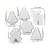3D Christmas Stereoscopic Deer Animal Silicone Mold Crystal Drop Glue Fondant Cake Decorating Resin Silicone Casting Mold