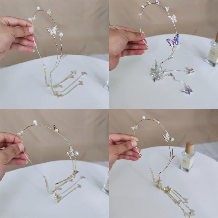 Elegant Crystal Tassels Tiaras for Women Pageant Queen Hairband Perfect for Weddings and Prom Halloween Props