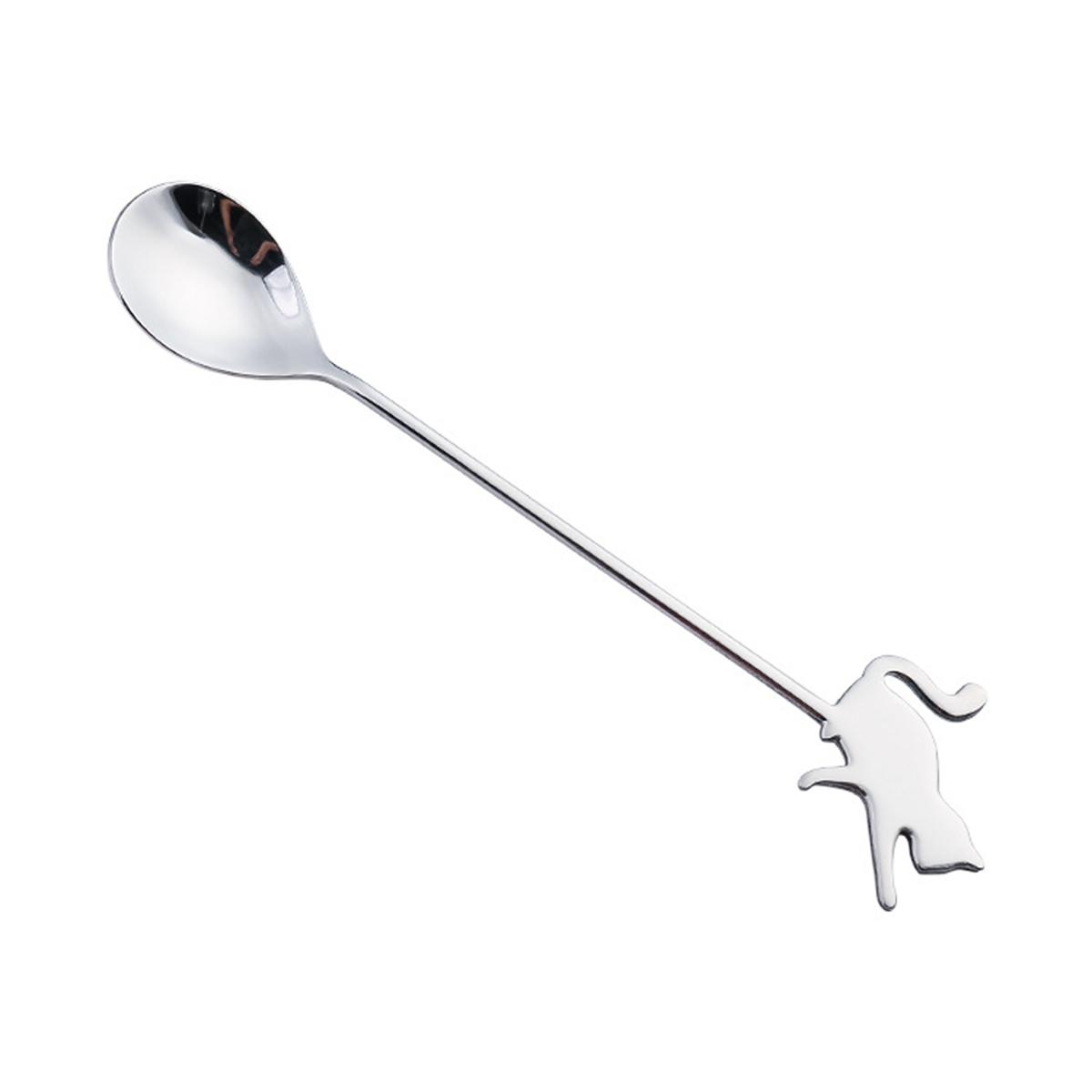 

Фруктовое мороженое Домашний напиток Перемешивание Инструмент для перемешивания рыбы Молочная ложка Чайная ложка Кофейные аксессуары silver 2