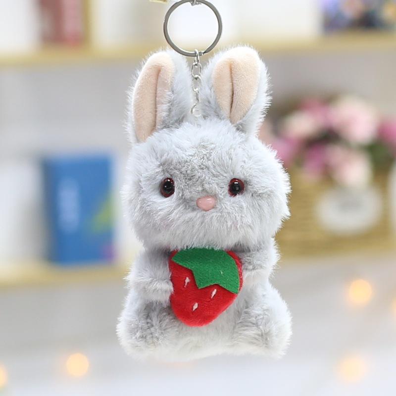 4-inch Plush Toy Doll Creative Pendant Claw Machine Keychain Doll Cute Little Rabbit Rag Doll