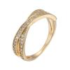 Cross-band diamond ring, shining exquisite, suitable for Independence Day, daily wear, fashionable and versatile