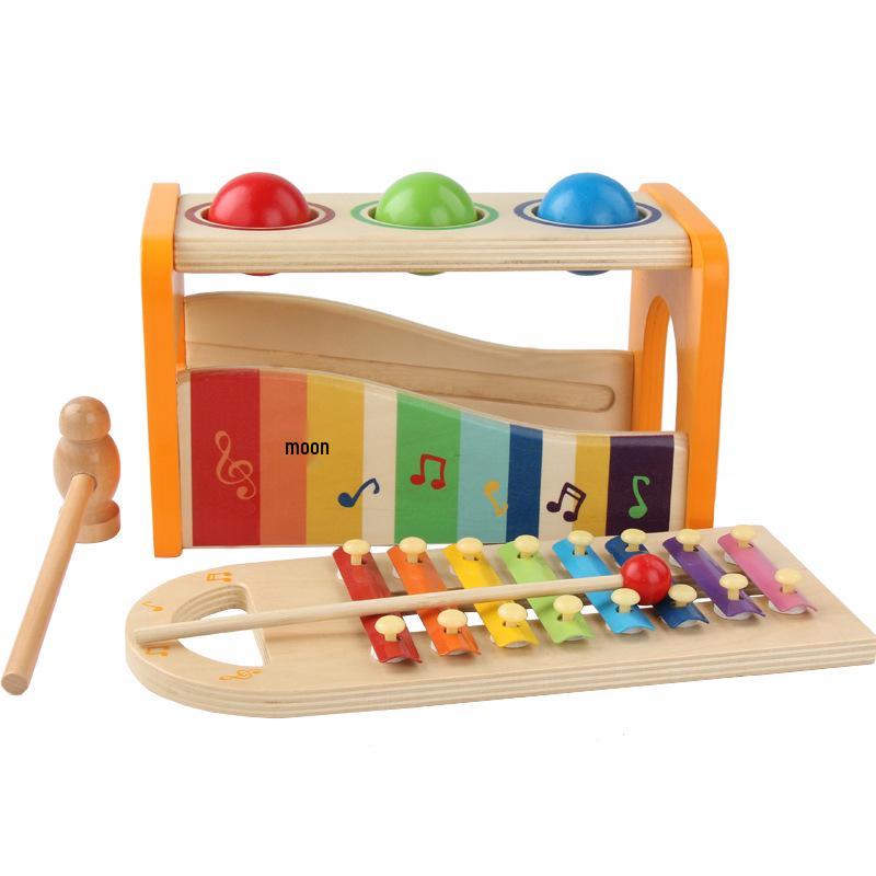 Montessori Hammering Toy: Pounding Bench & Piano for Kids