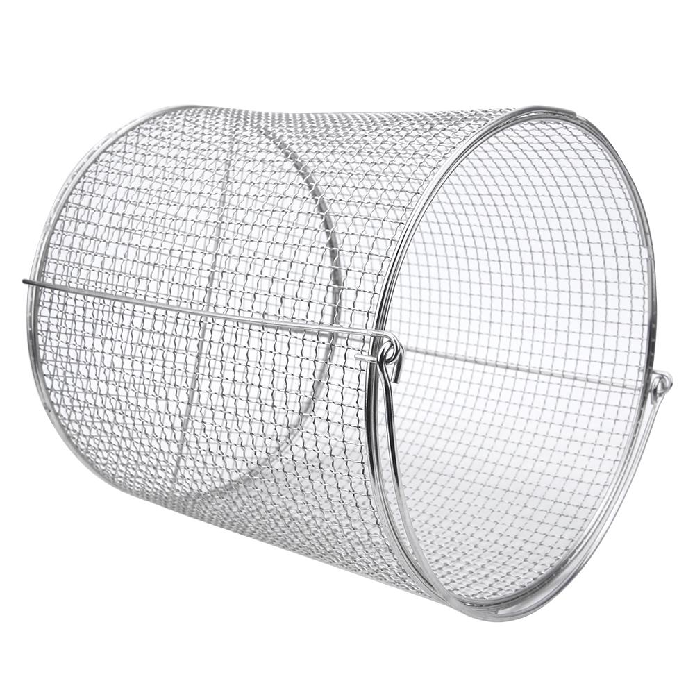 Stainless Steel Instrument Sterilization Basket Case Lab Supplies with HandleRound 150x150x150mm