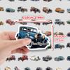 50 Retro Classic Car Doodle Stickers Water Cup Computer Suitcase Skateboard Decoration Stickers Children's Hand Account Stickers
