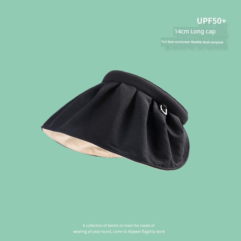 

Hat Women s Summer New Arrival Headband Sun Hat Women s Fashion Trendy K-style Shell-like Bonnet UV Protection Sun Hat C0100 ring buckle adult shell cap Black M(56-58cm)