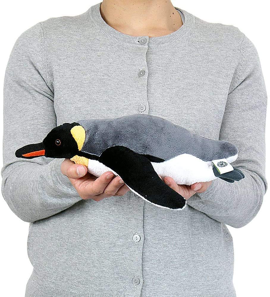 Carolata King Penguin Plush Toy (Swimming ParentSoft Touch) Realistic Penguin Animal Toy Doll Gift Present Birthday (Twice Tested)  Christmas Present