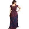 Maxi Abito da Notte Quadrato da Donna Cotone Indiano Traspirante Pigiami Camicia da Notte