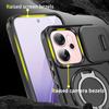 Magnetic Ring Stand Phone Case For OPPO Reno 14F 14 Pro Global Slide Camera Lens Protection TPU Frame Hard Plastic Back Cover