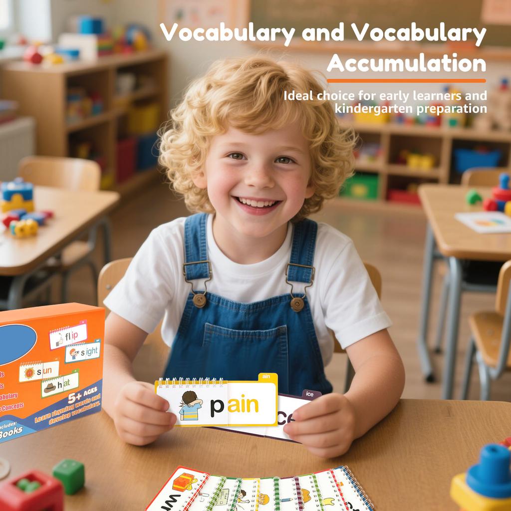 Letter Sounds Flash Card Set Colorful ABC Vocabulary Flashcard Kit Help Learning Learn to Read Phonics Cards for Your Kid