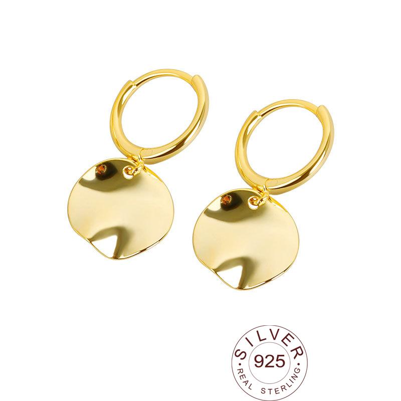 

2019 100% 925 Solid Sterling Silver Women Fashion Heart Cross Star Charm Stud Earrings Friendship Gift Teen Girls Friends серебряный