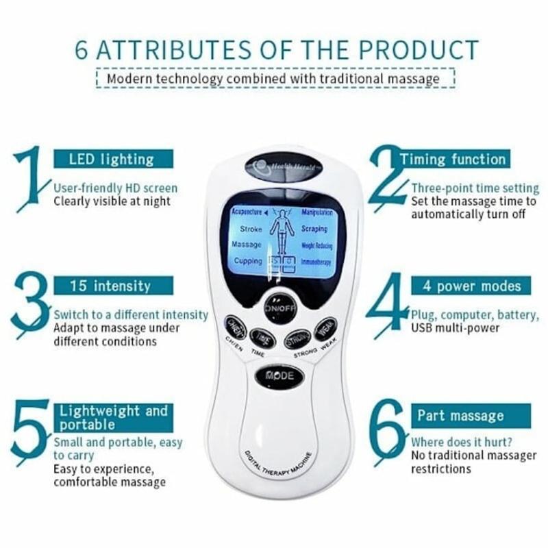 TENS Electric Pulse Massager, EMS Stimulator, Pain Relief
