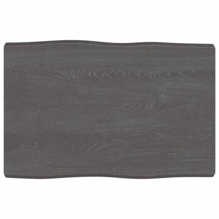 VidaXL Dessus de table bois chêne massif traité bordure assortie 363996