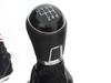 VW Passat B7 10-15 SCHWARZER Schalthebelknauf + Manschette mit CHROM-Rahmen 6 GANG