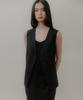 Aure Seoul Signature Sleeveless Jacket [Black]