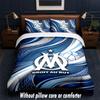 Olympique Lyonnais FC Design Set Biancheria da Letto 1 Copripiumino + 2 Federe Morbido Traspirante Biancheria da Letto per la Casa