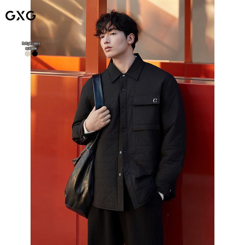 GXG Men's Quilted Shirt-Style Thickened Jacket