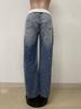 Vintage Faded Denim Loose Straight-Leg Ripped Jeans for Women - European & American Street Retro Style