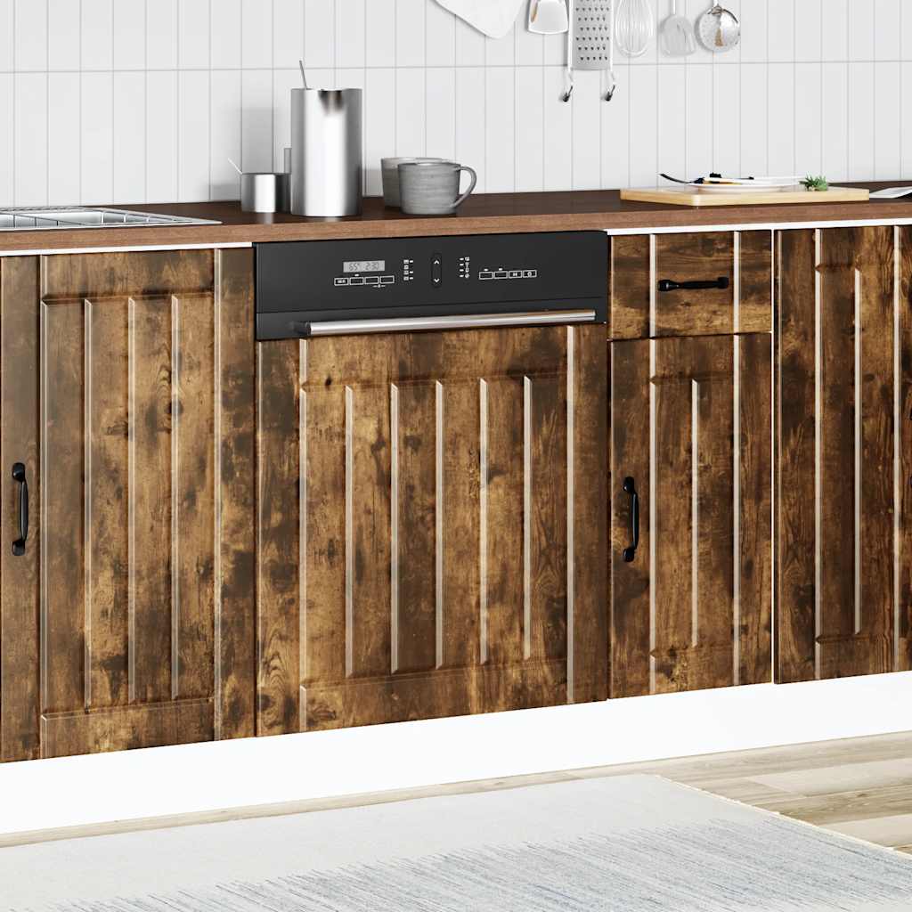 Dishwasher Panel Lucca Smoked Oak Wood Based Material